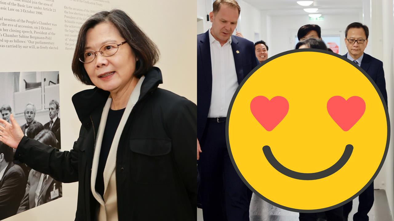 蔡英文「霸總黑風衣」沒了!飛德國「造型大爆改」網暈爛:這麼帥的嗎?