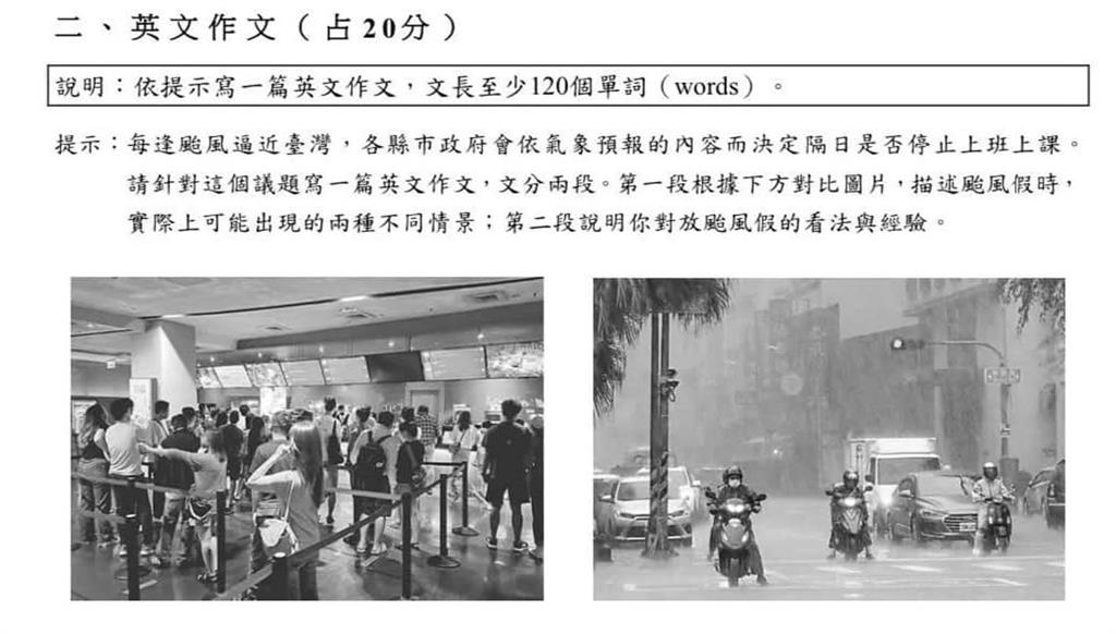 學測英文寫作題傳災情　影評人嘆「很多考生沒進過戲院」大考中心回應了