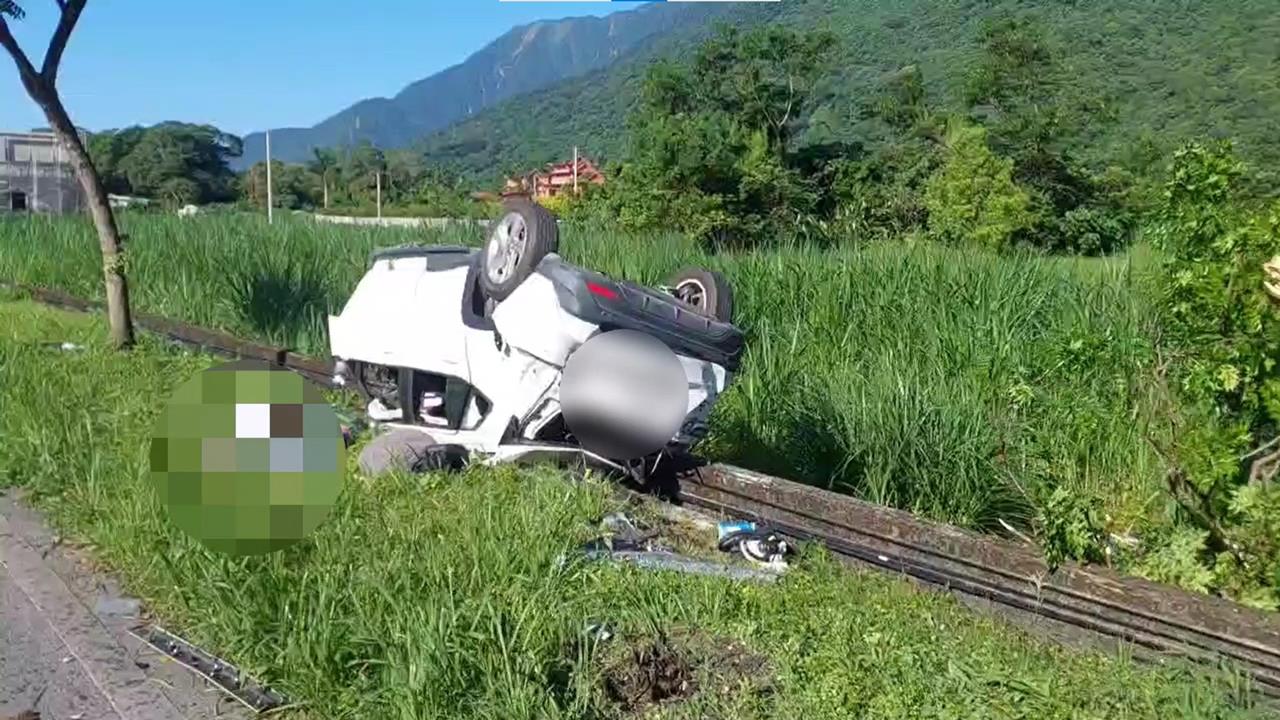 快新聞／驚悚瞬間曝光！花蓮台9線死亡車禍　21歲男自撞翻車「送醫不治」