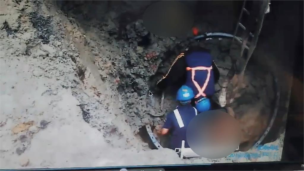 新北污水工程意外 土石崩塌2工人受困