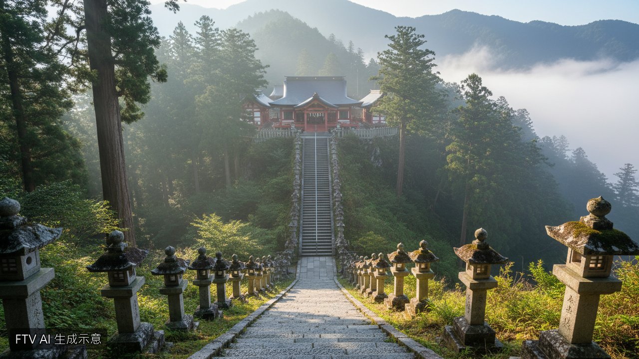 東京近郊御岳山百年祭典「日之出祭」　盔甲武士巡行迎春