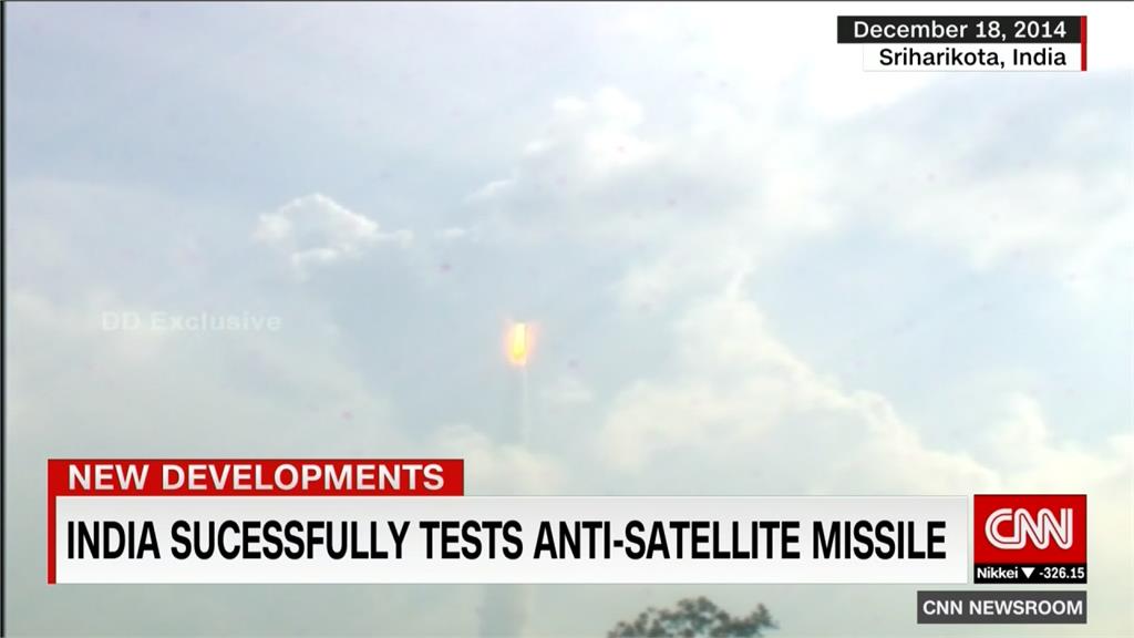反衛星導彈測試成功 印度躋身太空強權