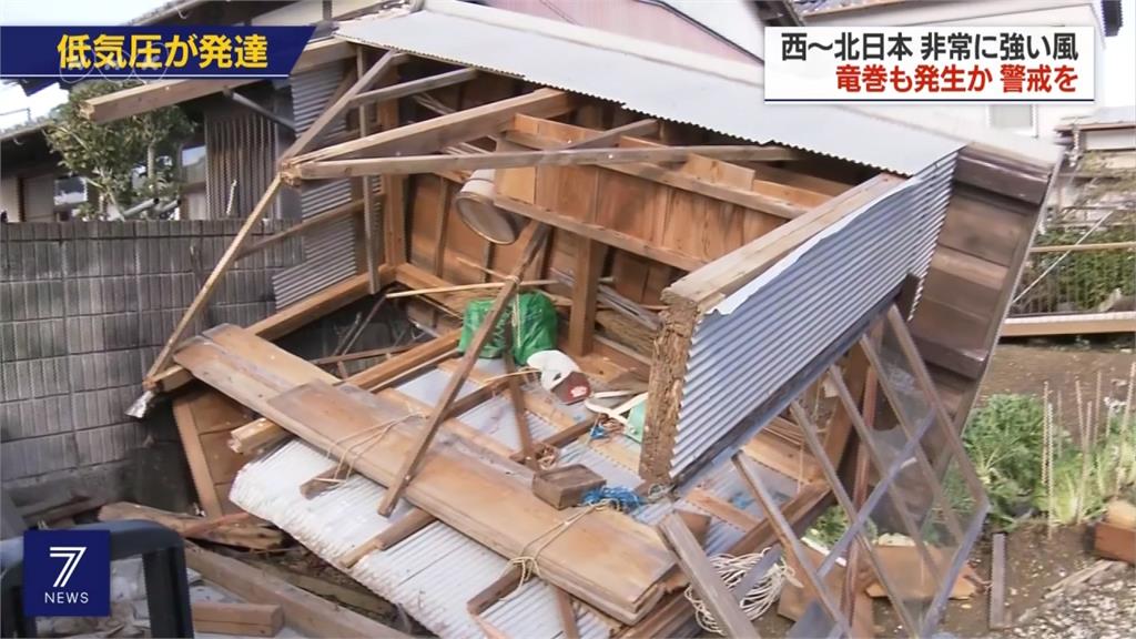 日本西部北部颳強風 高知驚見龍捲風毀56屋