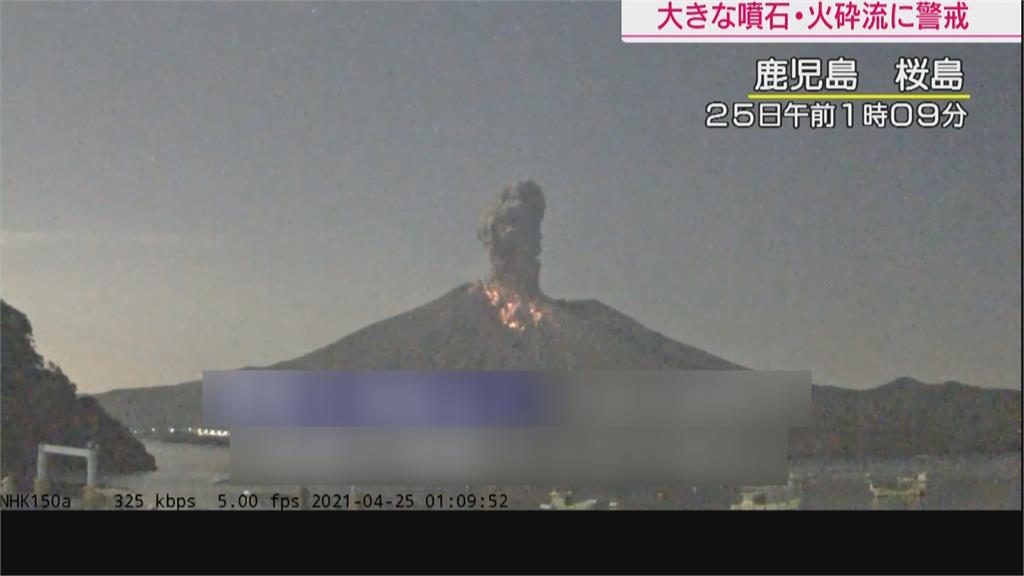 日本「櫻島」火山爆發碎屑噴飛2.3公里高　碎屑流噴到1.8公里遠
