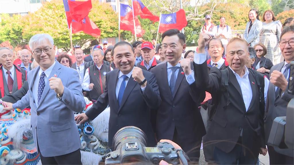 侯友宜訪美最後一站！　出席僑社晚宴　侯競選海報首次亮相