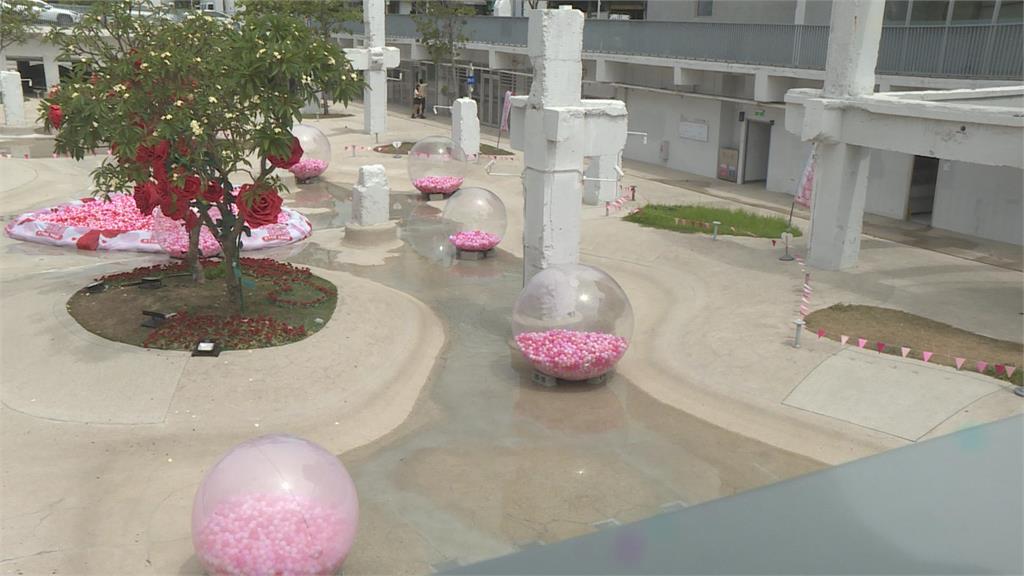 活動告停？台南河樂廣場「粉紅球池被清空」　市府駁喊卡謠言