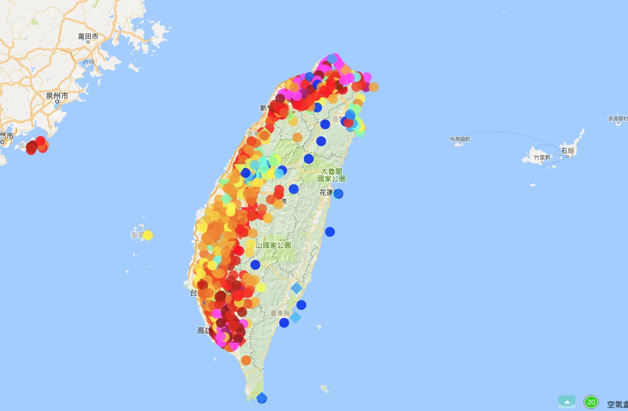 近3年最強空污來襲 台灣西半部全「遭殃」