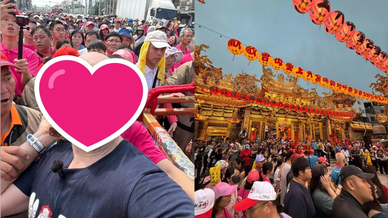 「台灣女婿」參加遶境！等2小時「再幫大甲媽扛轎」發聲：已是台灣的一部分