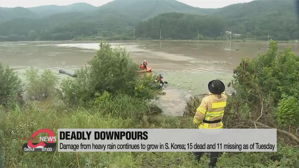 哈格比再添一腳 南韓暴雨至少15死、11失蹤