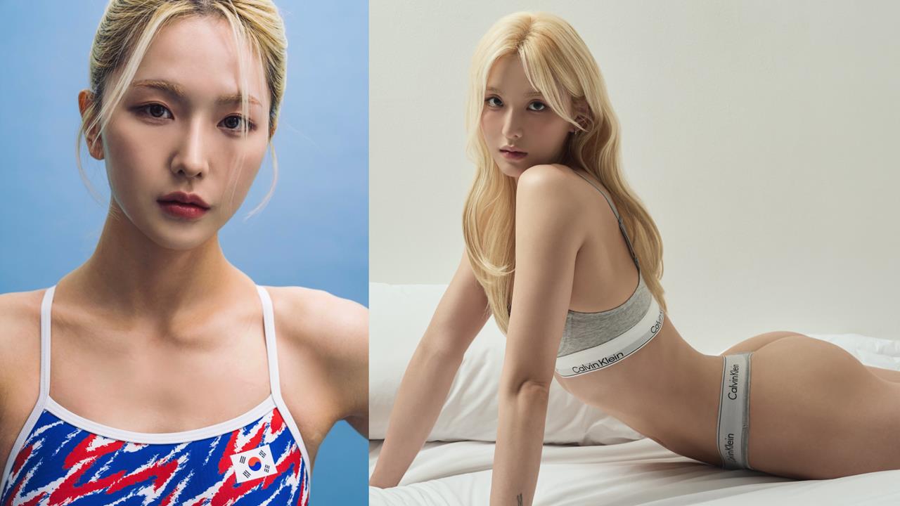 運動美女(影)／水下女王太勾魂！韓國蹼泳世錦賽金牌「曲線逼人」棚拍堪比女團