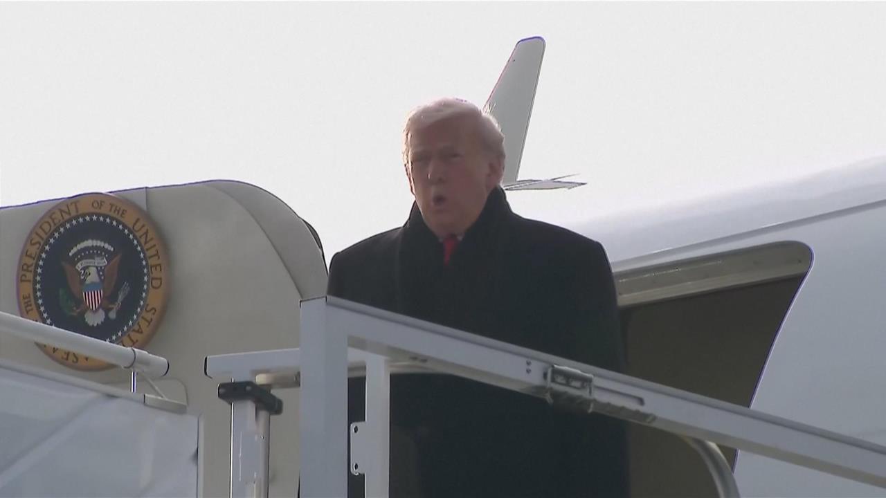 川普抵達達沃斯　空軍一號故障延誤行程　美德雙邊會談取消