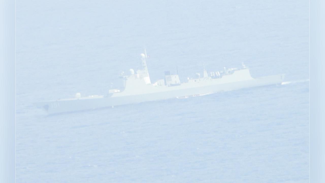 快新聞／中共軍艦編隊闖澎湖西南海域　國防部公布監控影像