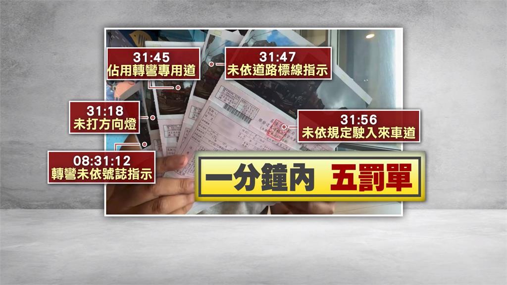 違規被檢舉「1分鐘5紅單」罰4200　駕駛因1事氣問：政府太缺錢？