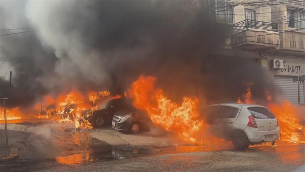 貝魯特發電機爆炸後火勢蔓延　至少25輛汽車毀損2人傷