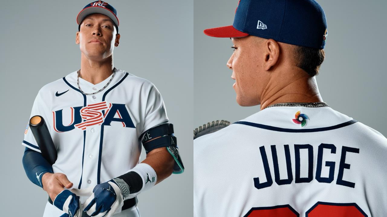 經典賽(影)/你沒看過的法官!賈吉首披「美國隊長戰袍」大聯盟興奮連發10帥照