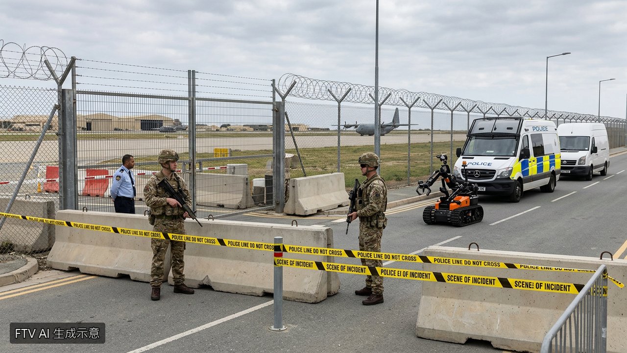 英空軍基地驚傳恐攻威脅　警逮捕5嫌疑涉伊朗動機