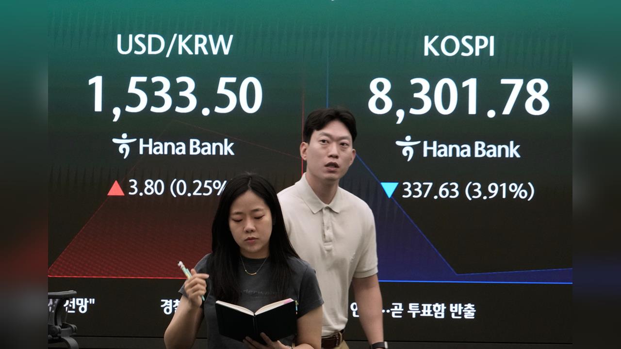 快新聞／韓股暴跌後急彈！市值一度蒸發近10%　今重返8000點