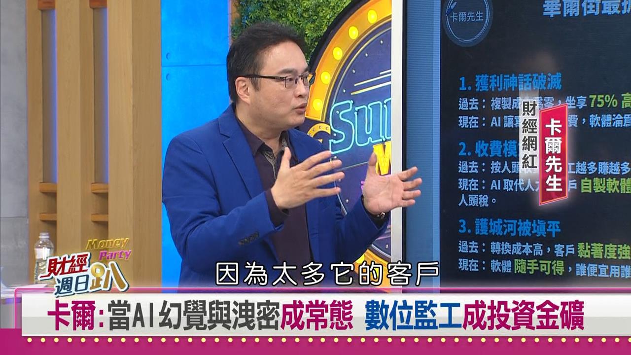 財經週日趴(影)／傳統軟體股崩跌回五年前！卡爾先生：掌握這兩點才能存活