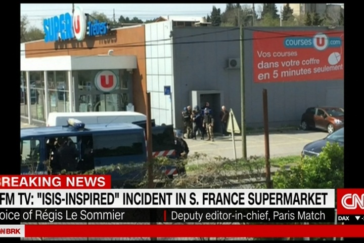 法國南部超市恐攻落幕 至少3死10多傷
