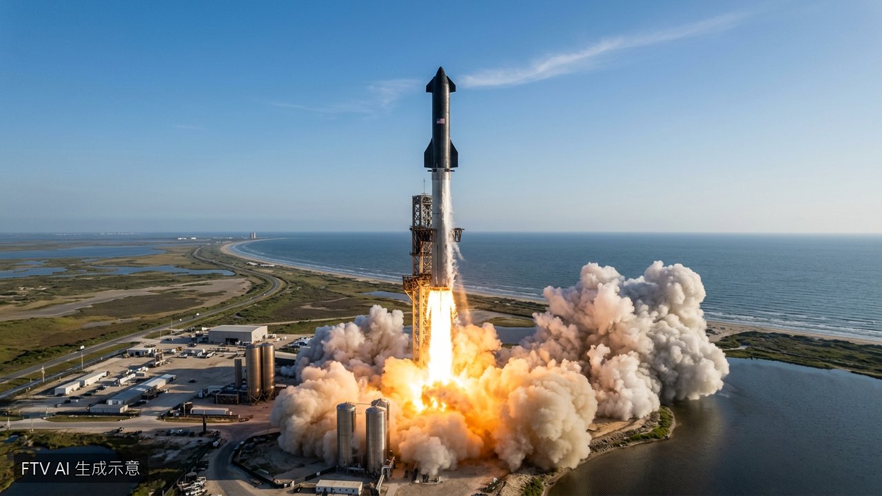 SpaceX史上最大火箭星艦升空　展開首次軌道試飛
