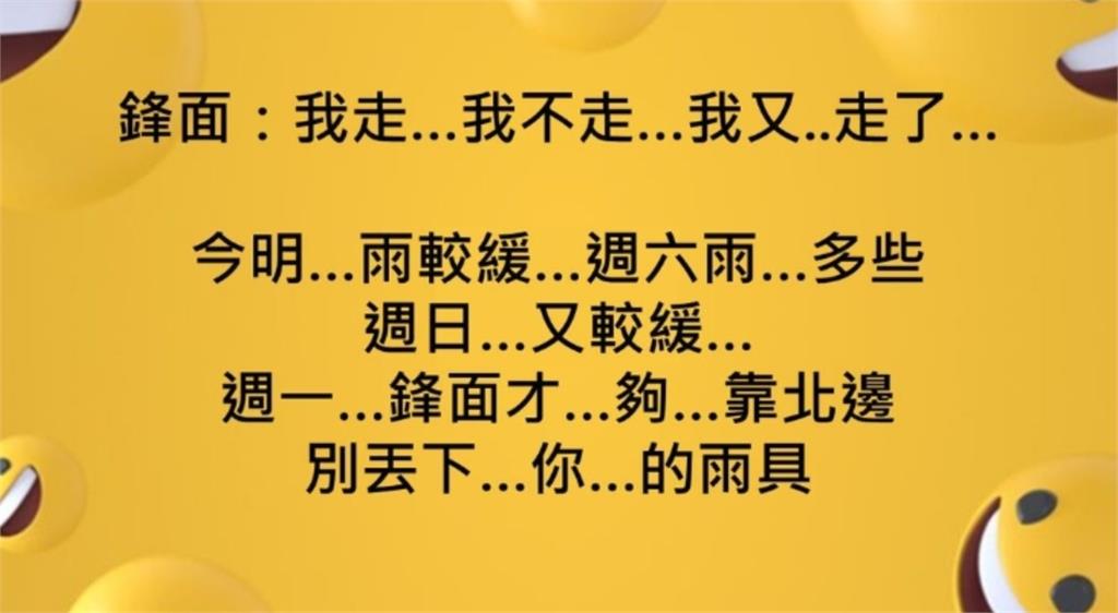 氣象局「財哥體」報天氣超有哏！網一看笑翻：檳友…無處…不在