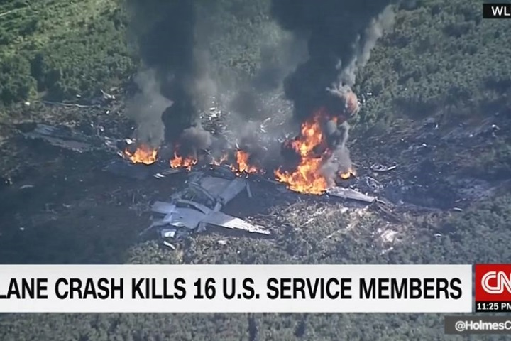 空中加油機墜毀16死 美軍2005年來最慘空難