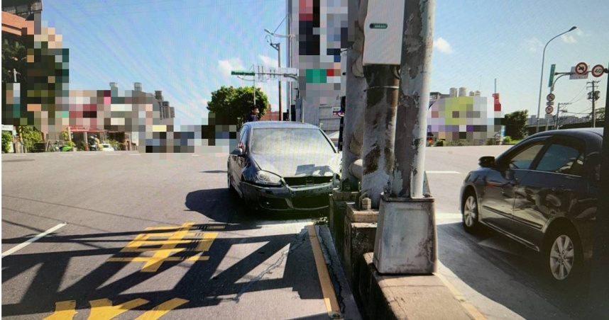 北市男自撞號誌桿肇逃！2小時後投案　警一查驚見他毒駕