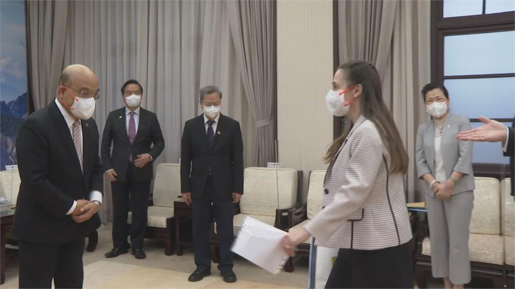 蘇揆接見瑞典訪團　盼推動兩國雙邊直航