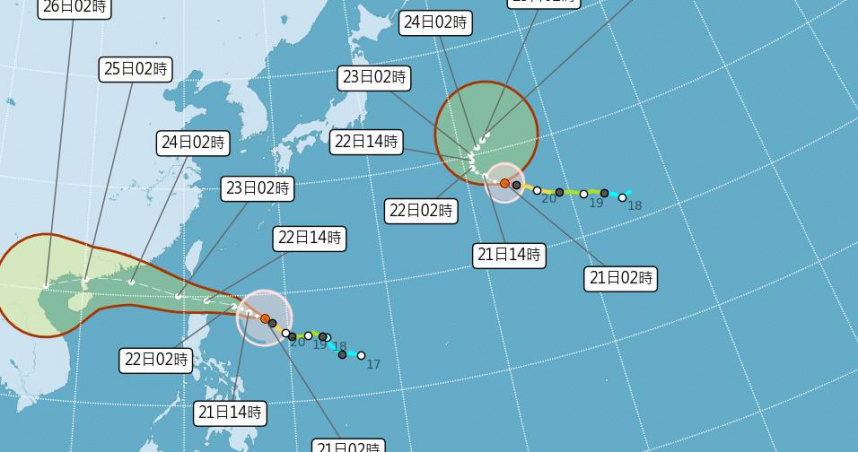 「樺加沙」將轉強颱！海陸警今齊發　這2天對台影響劇烈