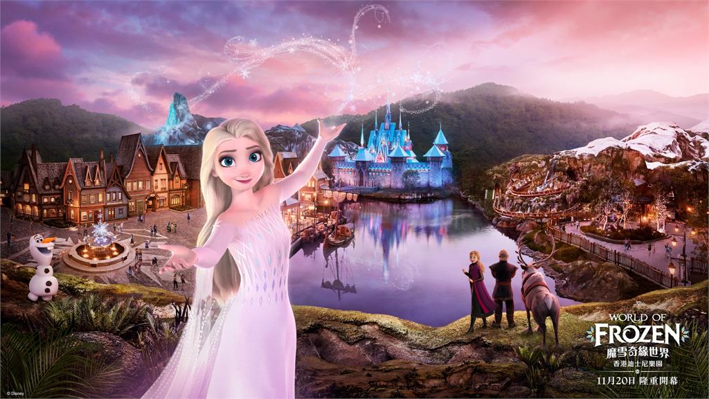 香港迪士尼打造真實版「冰雪奇緣」世界！超夢幻場景全公開