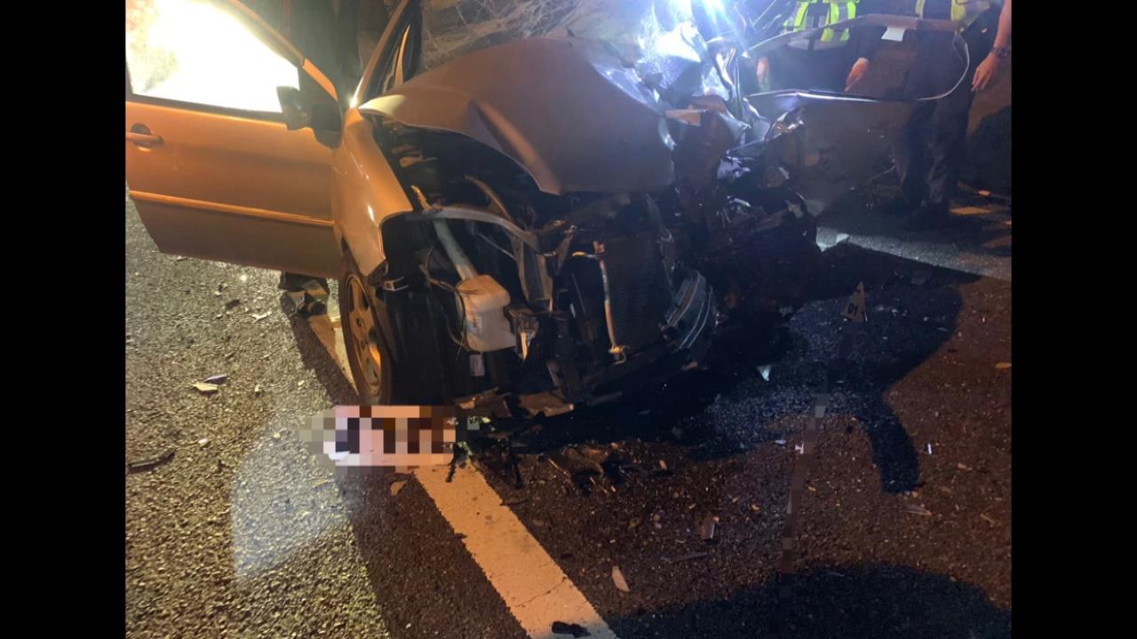 離奇車禍! 國3駕駛突逆向迴轉 遭後車撞上送醫不治