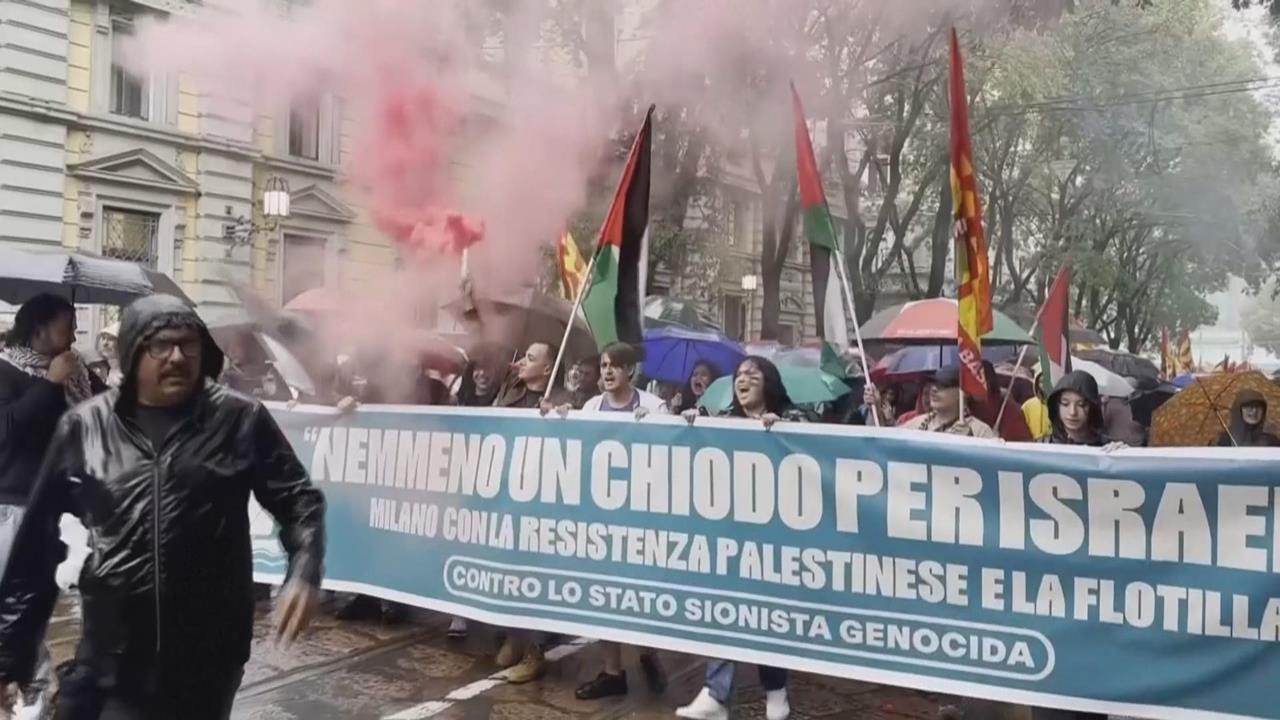 總理拒承認巴勒斯坦國　義大利最大工會持續罷工抗議