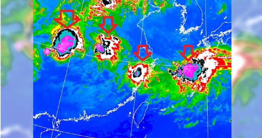 鄭明典曝週末恐迎「排隊雲團」:典型梅雨鋒面強降雨系統