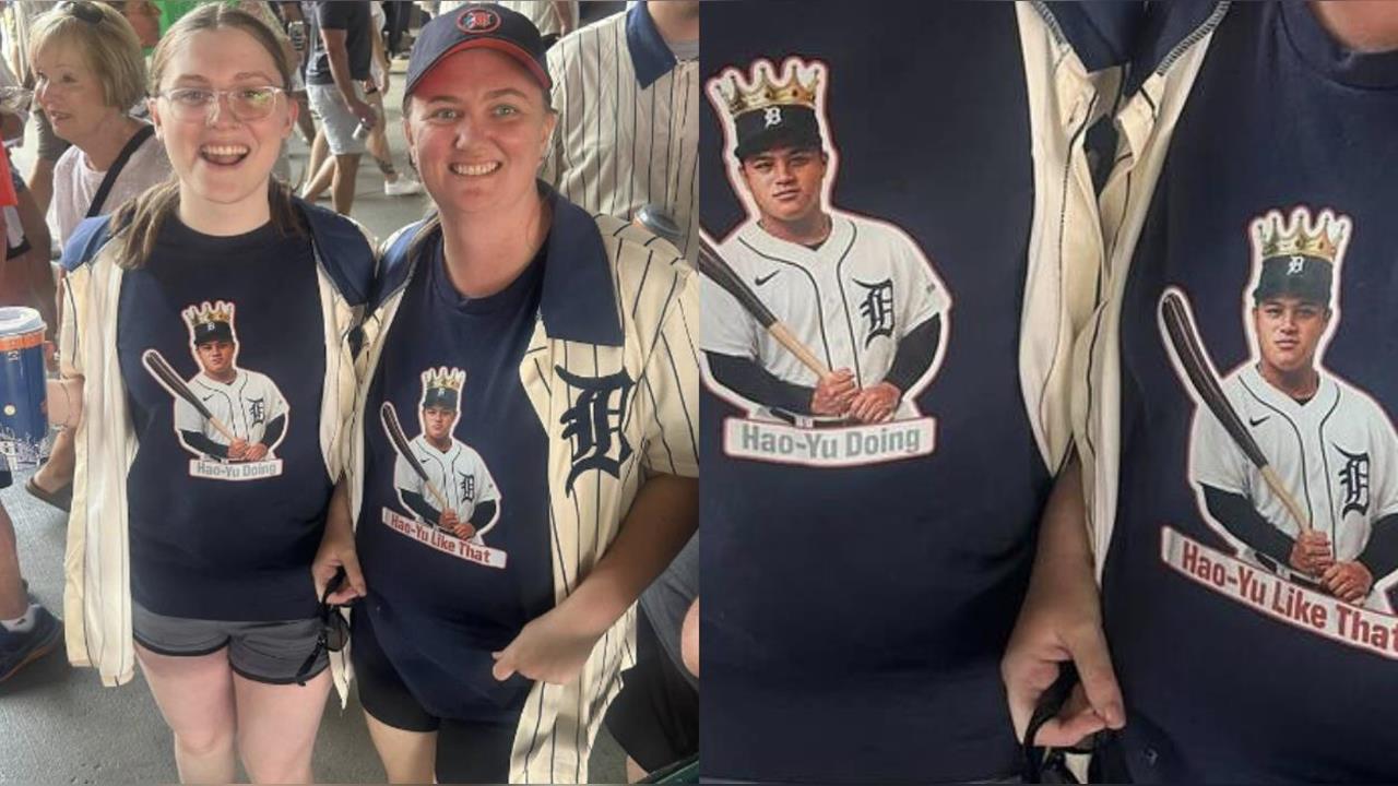 MLB／美媒驚呼「李灝宇狂潮」來了！老虎球迷穿「諧音梗」T恤力挺台灣怪力男
