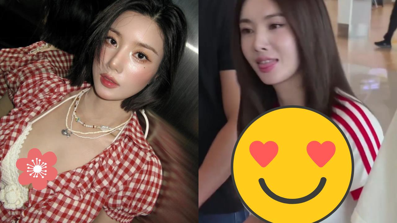 全場被晃暈！「水彈女王」權恩妃上衣緊到快炸開　震撼機場畫面瘋傳