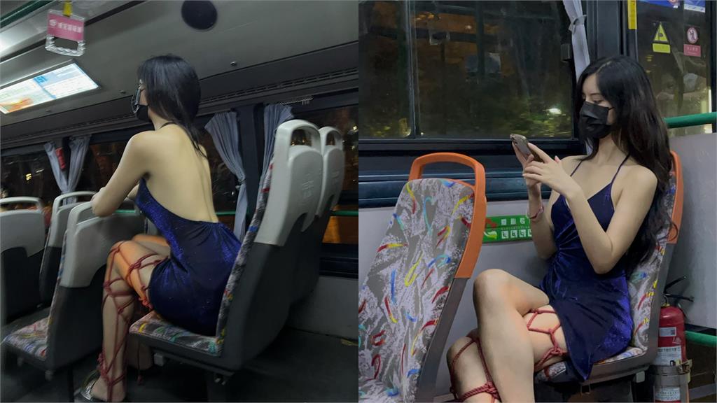 公車神仙級美女「前衛穿搭照」瘋傳　真實身分曝光眼尖網一看：是她！