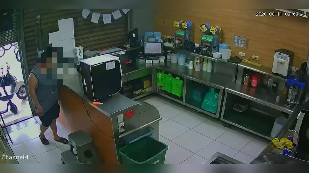 男子闖宜蘭飲料店竊財撲空　被店員撞見竟稱「來看時間」
