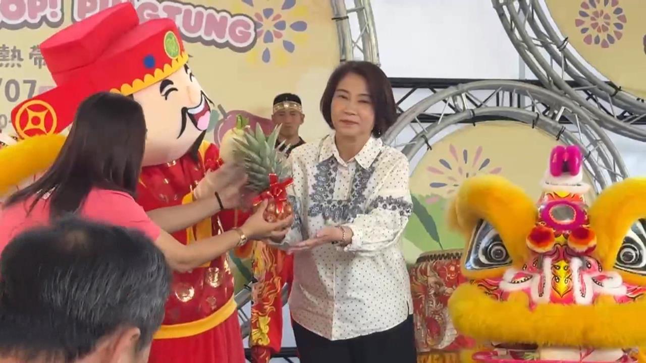 初四迎財神! "熱帶農業博覽會"湧人潮 周春米加碼贈平安米