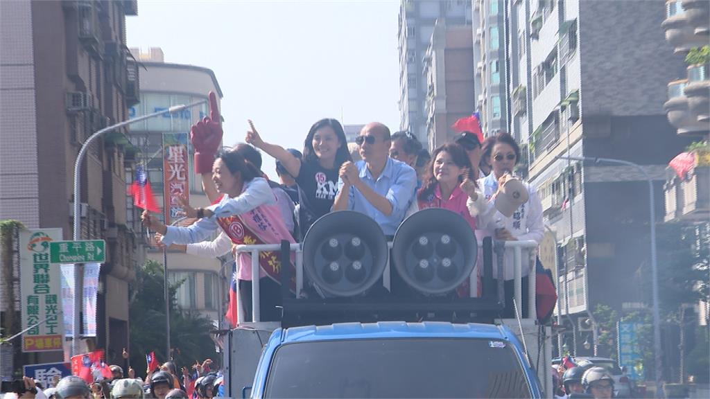 韓國瑜掃街拜票 民眾怨疑有「飆車族」跟隨