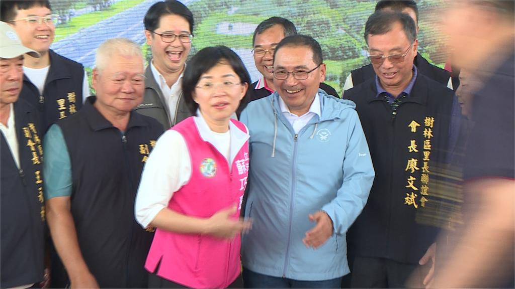 藍綠較勁！蘇巧慧參加大漢溪堤外便道開通　與侯友宜同框