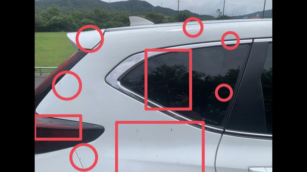 電纜融化火花燒灼「轎車板金、玻璃」　車主控：台電叫我往上告