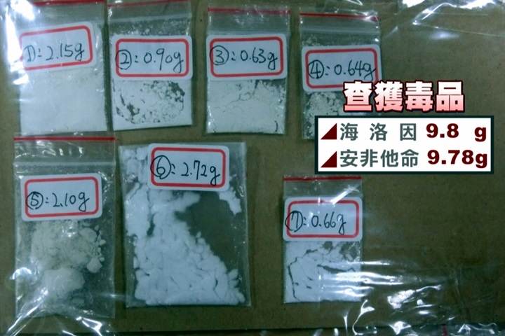 毒犯遇警心虛落跑 腿軟跌倒逮正著