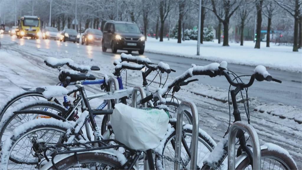 恩菲風暴襲擊影響　西班牙北部罕見下大雪