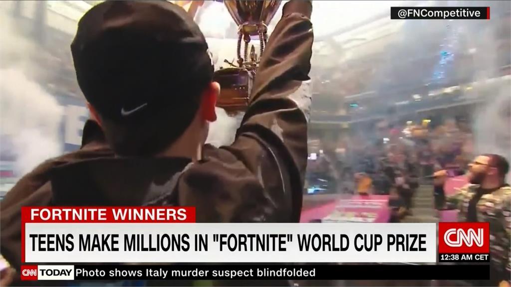 「要塞英雄」世界盃決賽 16歲男奪冠獲300萬美元