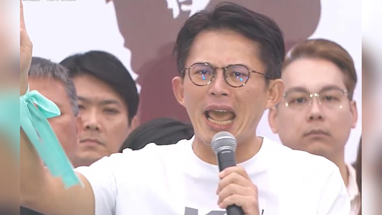 快新聞／329凱道遊行！黃國昌哽咽「台灣沒有司法正義」　下戰帖要與賴清德辯論