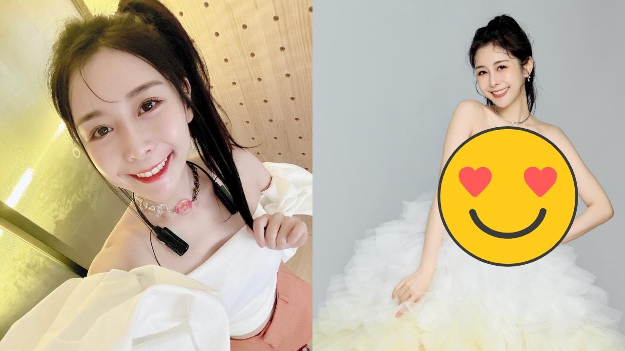 Albee無預警曬婚紗照！半透明馬甲包不住「雪白嫩球」網喊恭喜她秒揭真相