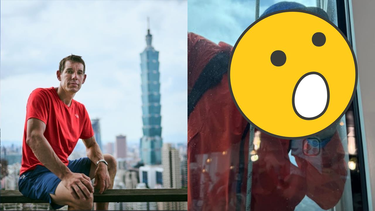 霍諾德「徒手攀101」試爬驚險畫面流出！「緊貼玻璃燦笑」內部視角全都錄