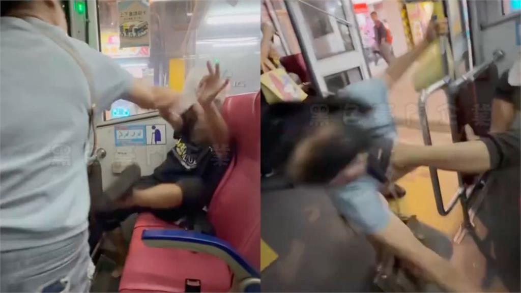 繼北捷後又見「搏鬥座」！基隆女乘客與老翁互毆　竟也是通緝犯