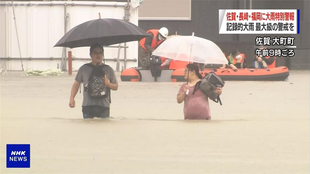 全球／線狀雨帶滯留釀豪雨成災　日本百萬人緊急撤離