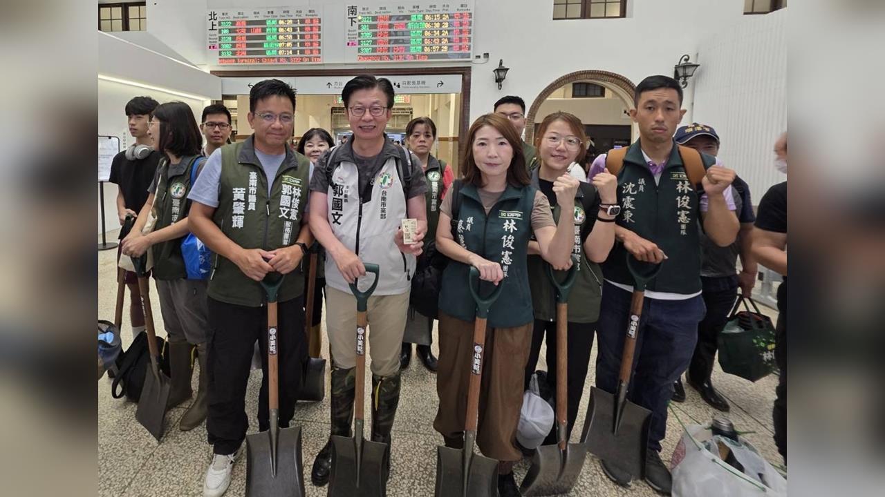 快新聞／不落人後響應「鏟子超人」運動　郭國文率20人馳援花蓮